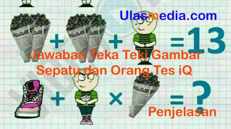 Jawaban Teka Teki Gambar Sepatu dan Orang Tes iQ